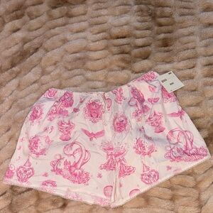 Pink Patterned Wicked Women's Sleep Shorts